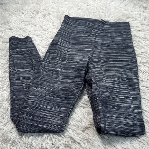 lululemon athletica Pants - Lululemon Align Pant II 25" Mini Space Dye Herringbone Heathered Black White / B